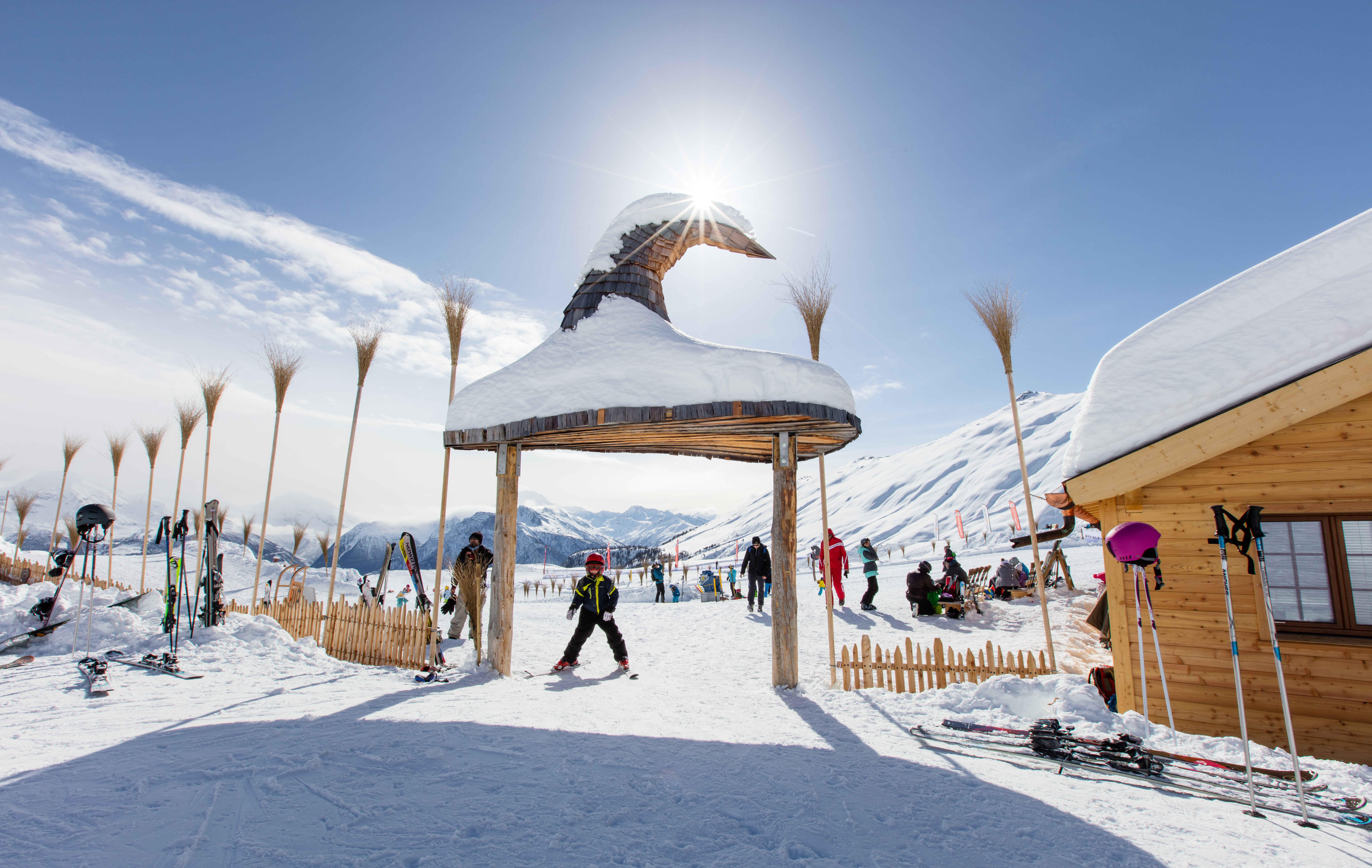 Winter skiing in Belalp