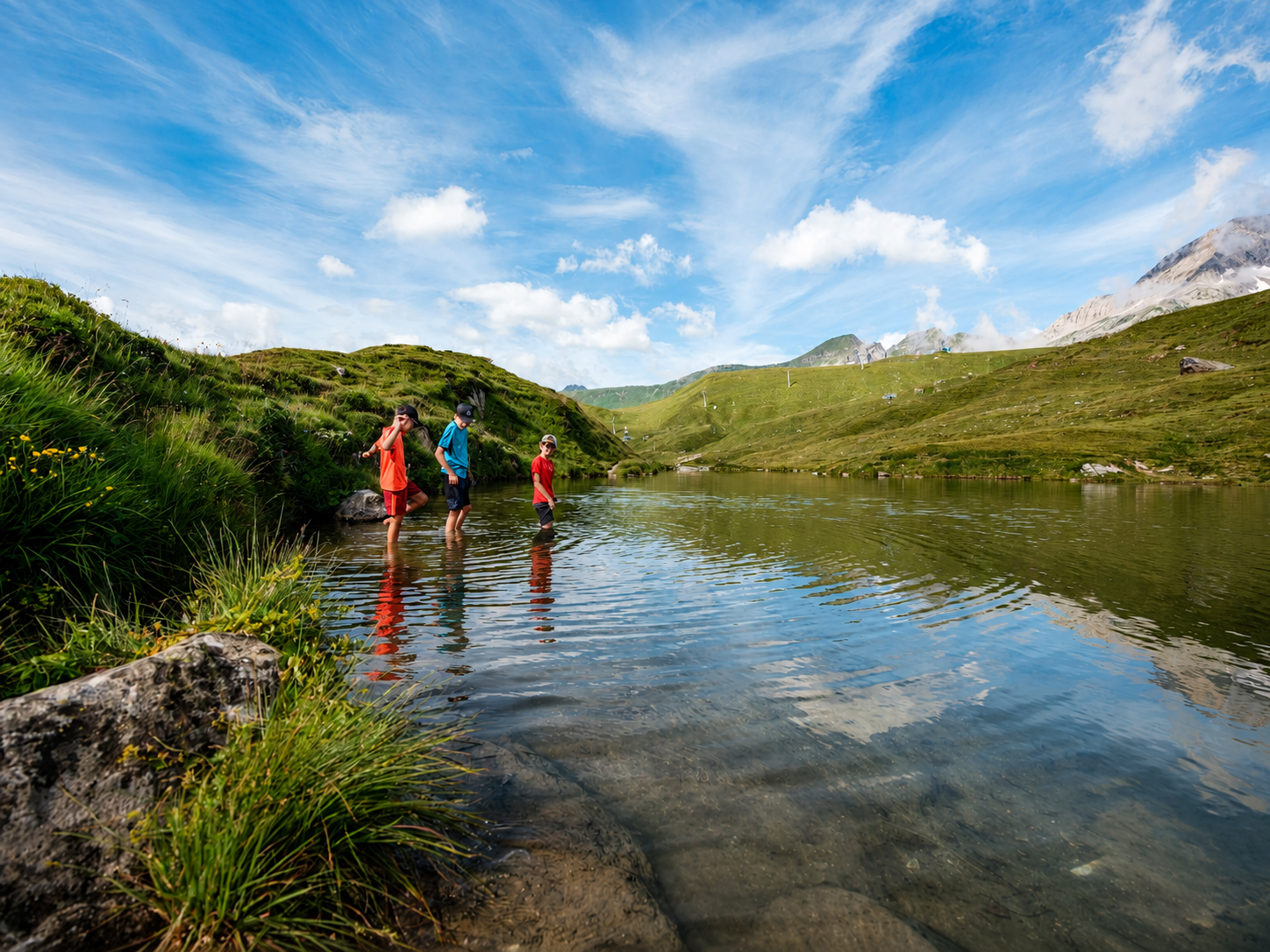 Lake Lüsgersee on Belalp