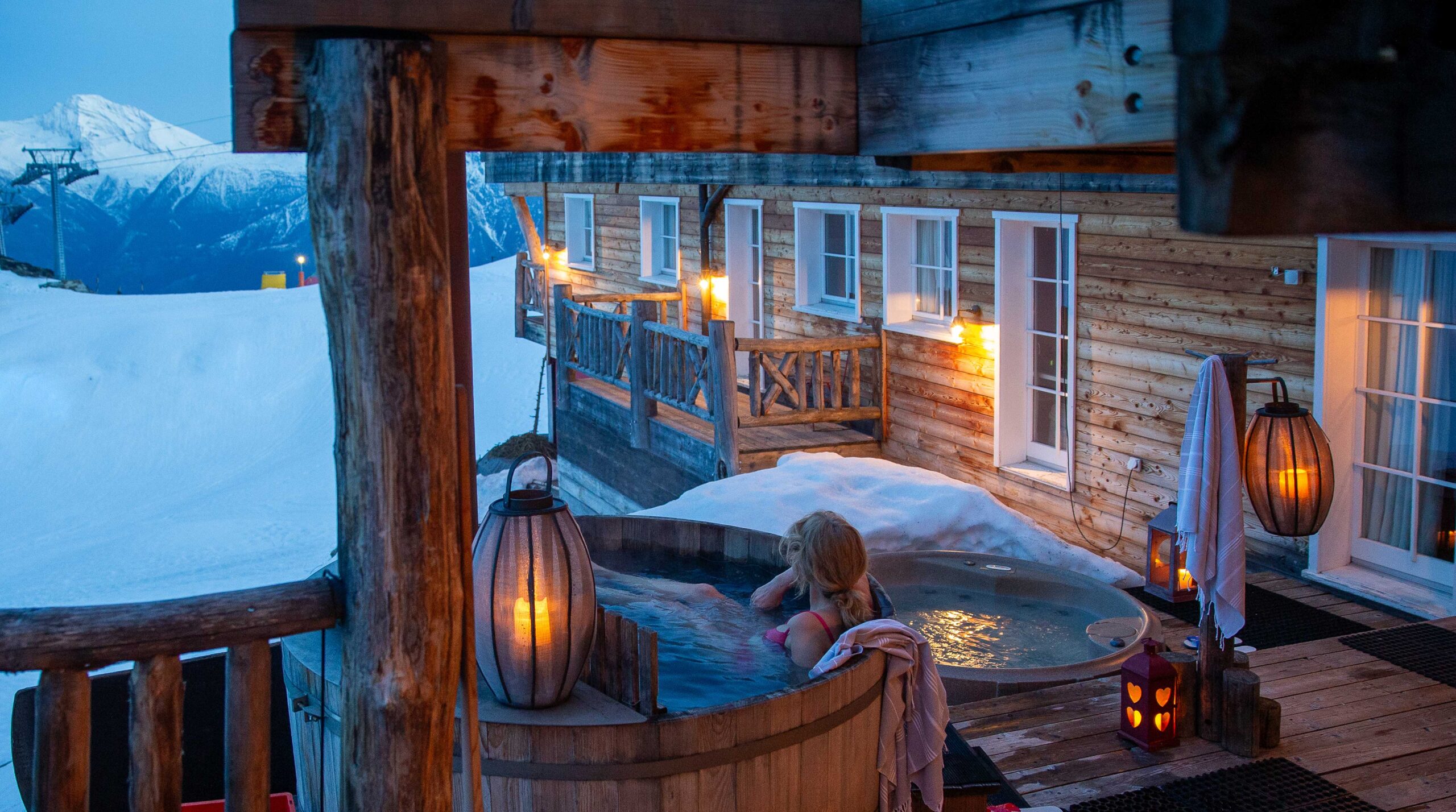Wood-fired hot tub