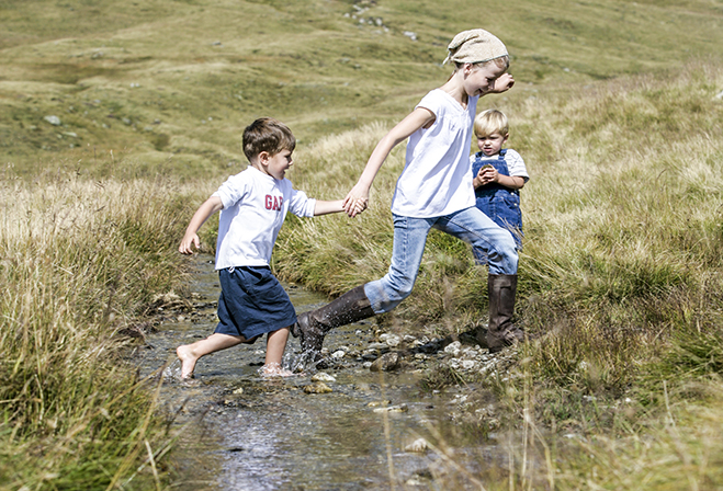 Alpine family holiday